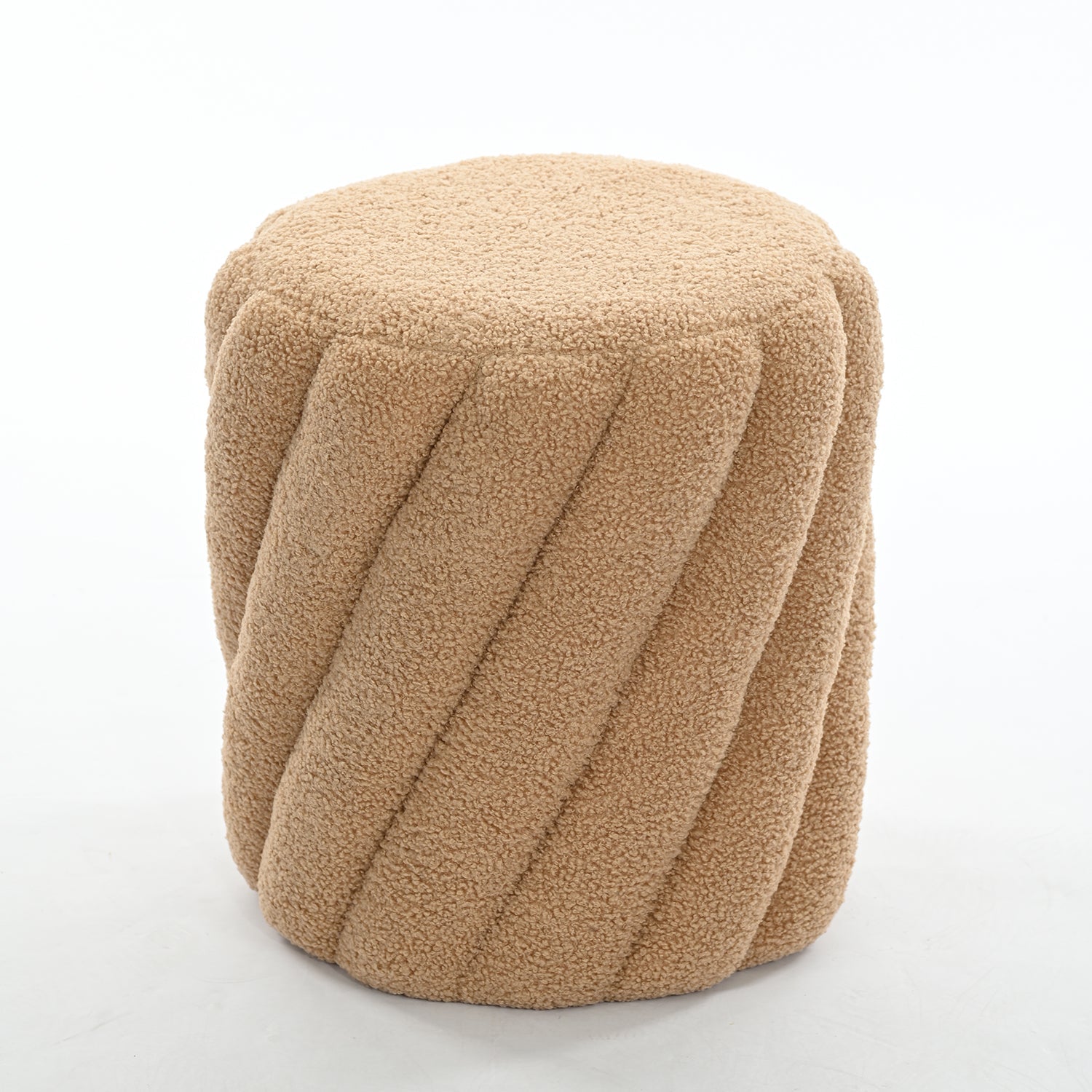 jonomi - khaki ottoman - upholstered compact seating or footrest