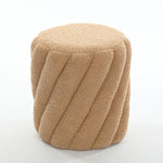 jonomi - khaki ottoman - upholstered compact seating or footrest