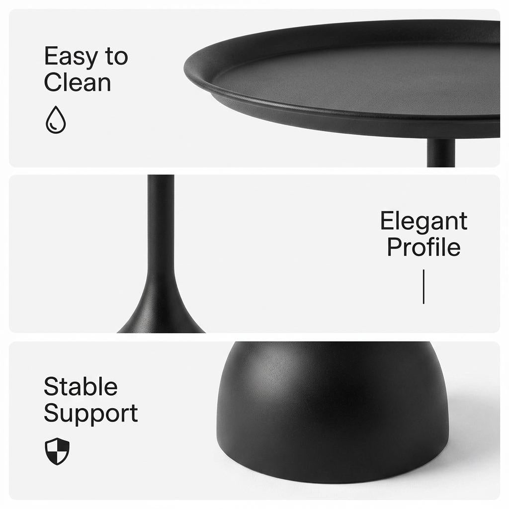 Modern Accent End Table, Sleek Design - JORIM