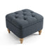 Modern Blue Upholstered Bench, Oak Legs – JULIPA BLUE