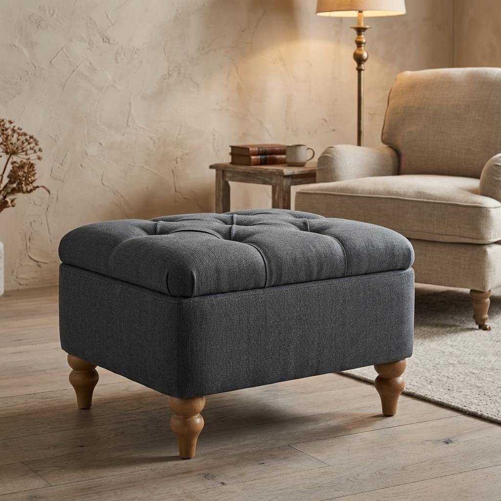 Modern Blue Upholstered Bench, Oak Legs – JULIPA BLUE