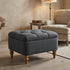 Modern Blue Upholstered Bench, Oak Legs – JULIPA BLUE
