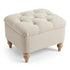 Modern Cream Footboard, Fabric Upholstery - JULIPA CREAM
