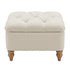 Modern Cream Footboard, Fabric Upholstery - JULIPA CREAM