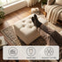 Modern Cream Footboard, Fabric Upholstery - JULIPA CREAM