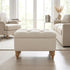 Modern Cream Footboard, Fabric Upholstery - JULIPA CREAM