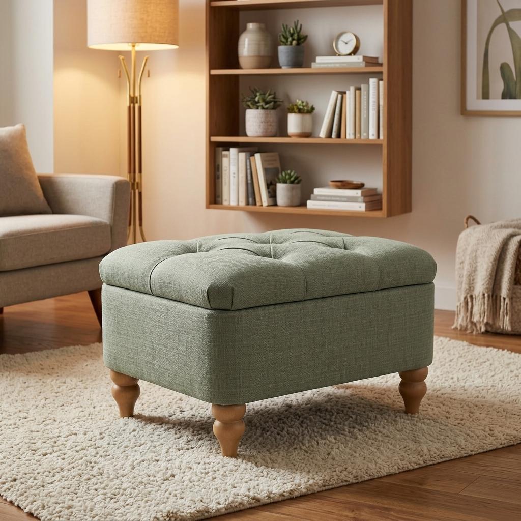 Modern Green Upholstered Bench - JULIPA GREEN