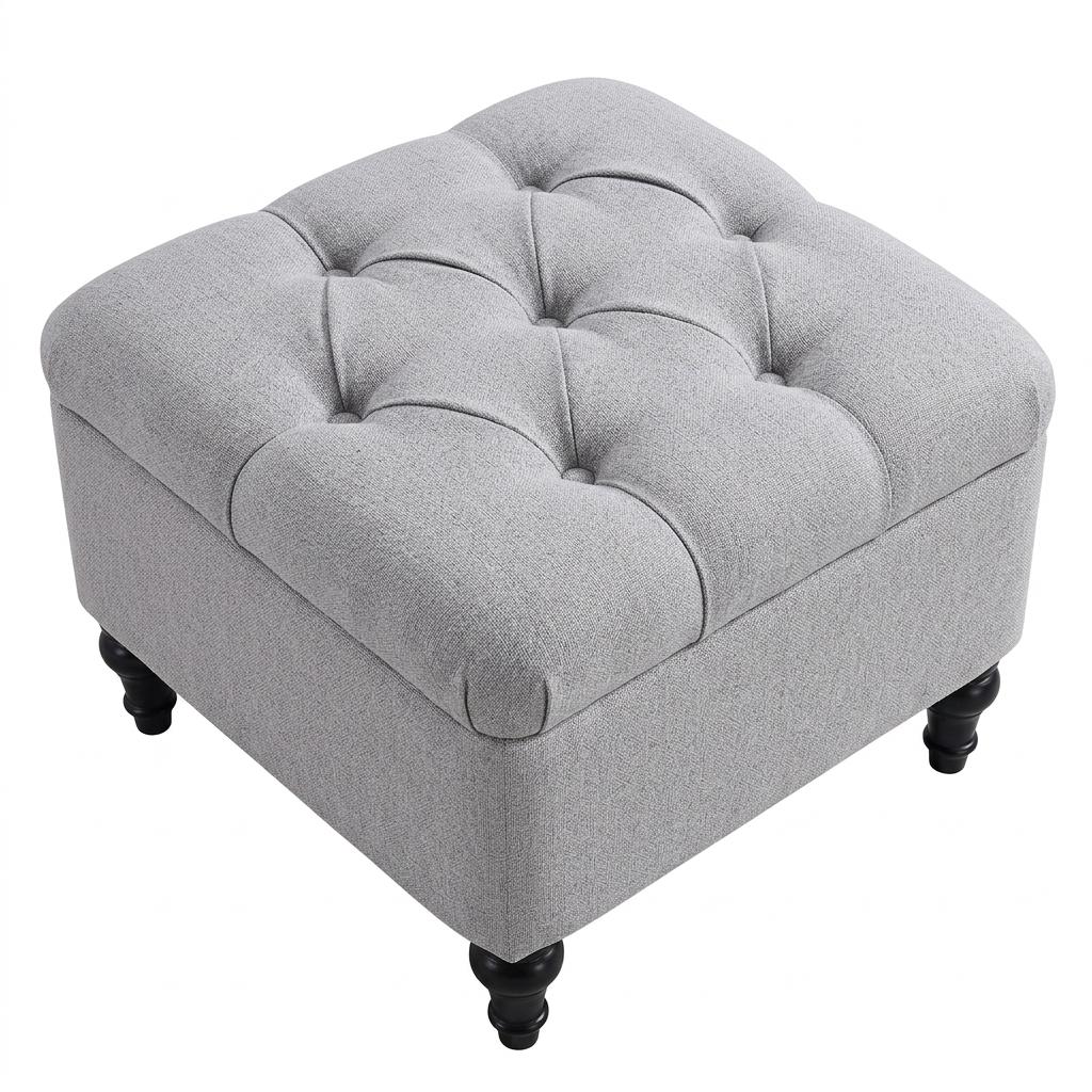 Modern Grey Upholstered Bench - JULIPA GREY