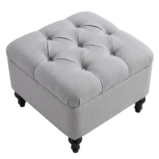 Modern Grey Upholstered Bench - JULIPA GREY