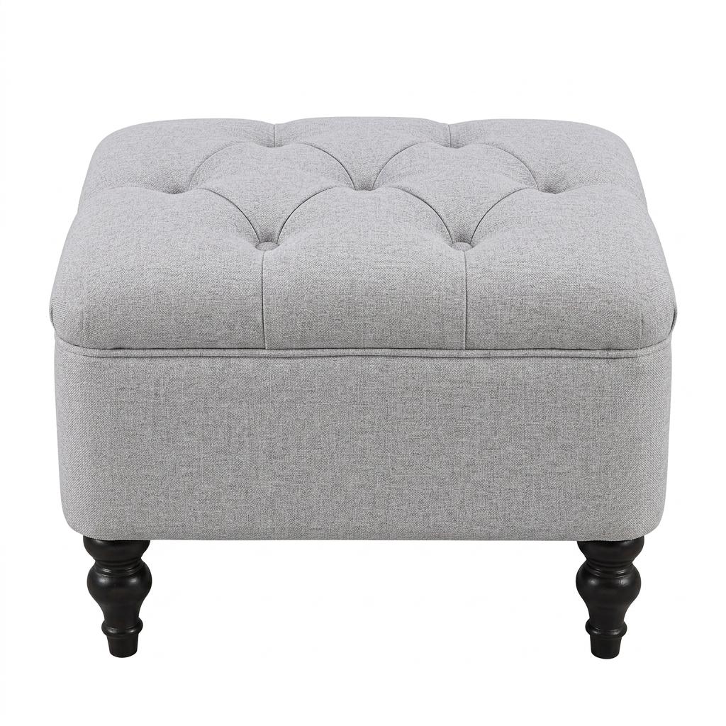 Modern Grey Upholstered Bench - JULIPA GREY