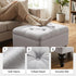 Modern Grey Upholstered Bench - JULIPA GREY