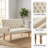 Modern Upholstered Wood, Light Beige Bench - JULIPA MAE DINING BENCH