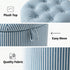 Modern Striped Ottoman, Upholstered Storage Bench - Julipa Mae