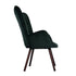 Modern Velvet Accent Chair, Green Fabric - KAS KD VELVET GREEN UKFR