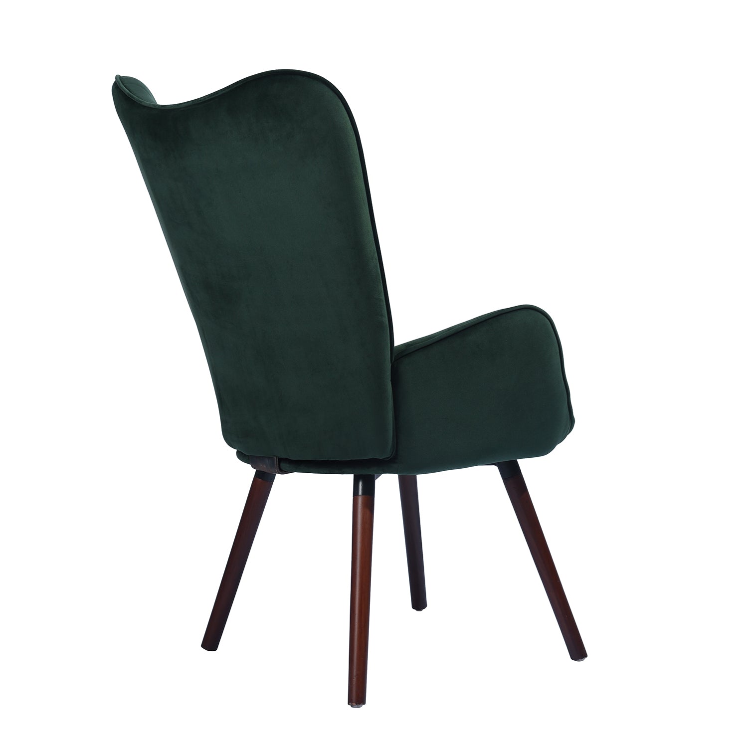 Modern Velvet Accent Chair, Green Fabric - KAS KD VELVET GREEN UKFR