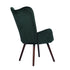 Modern Velvet Accent Chair, Green Fabric - KAS KD VELVET GREEN UKFR
