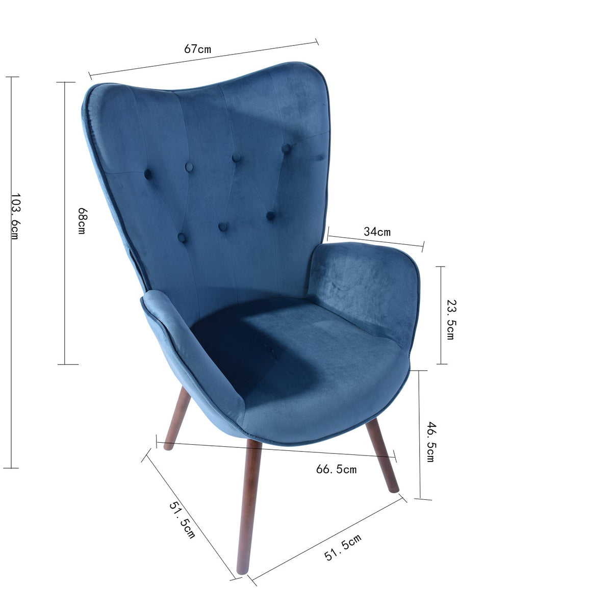 Kas Kd Velvet Accent Chair