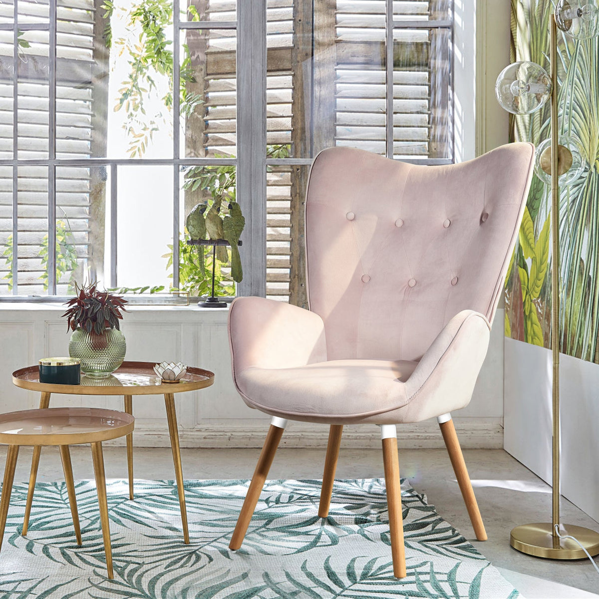 Kas Velvet  Accent Chair