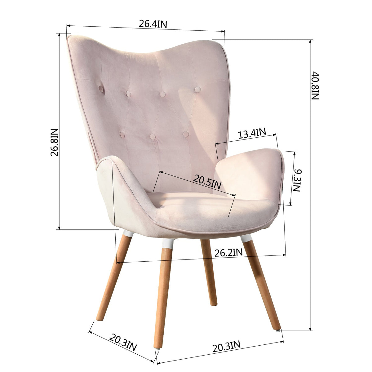 Kas Velvet  Accent Chair