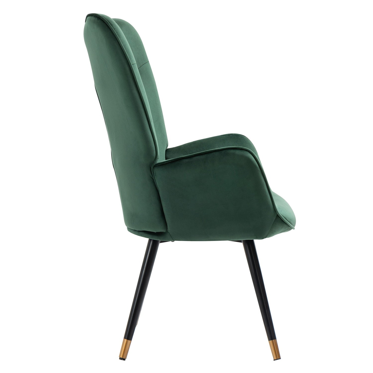 Kas Black Gold Leg Accent Chair