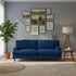 Modern Velvet Sofa, Wooden Frame - KATAR 2.5 SEAT