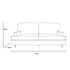Modern Velvet Sofa, Wooden Frame - KATAR 2.5 SEAT