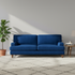 Modern Velvet Sofa, Wooden Frame - KATAR 3 SEAT