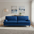 Modern Velvet Sofa, Wooden Frame - KATAR 3 SEAT