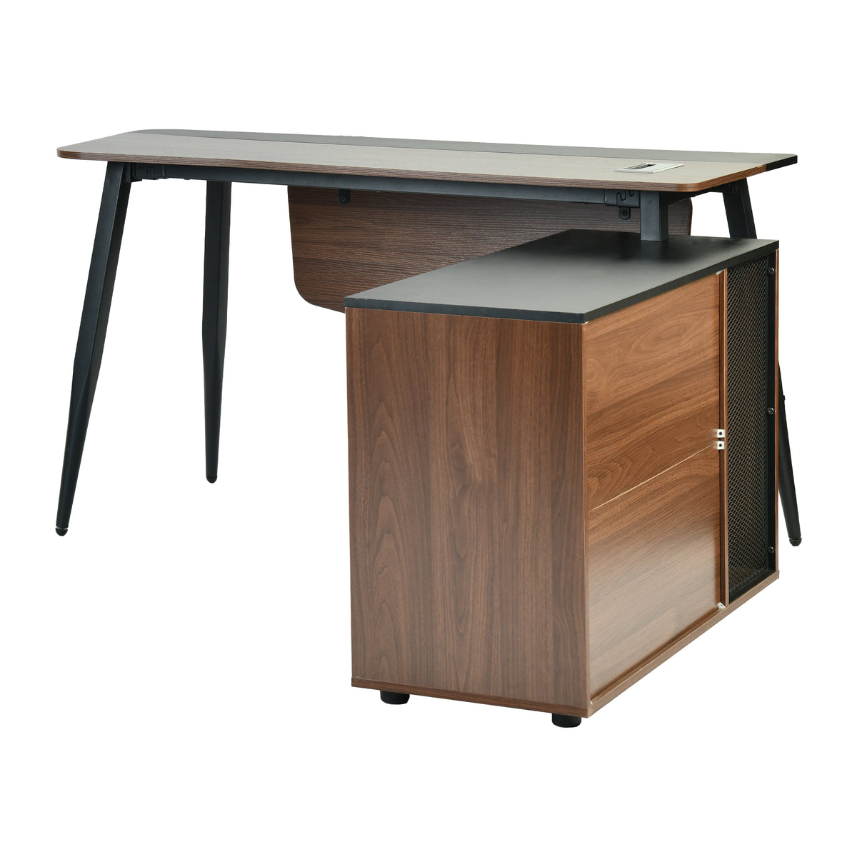 Modern Office Desk, Melamine Board & Iron Pipe - KELAR