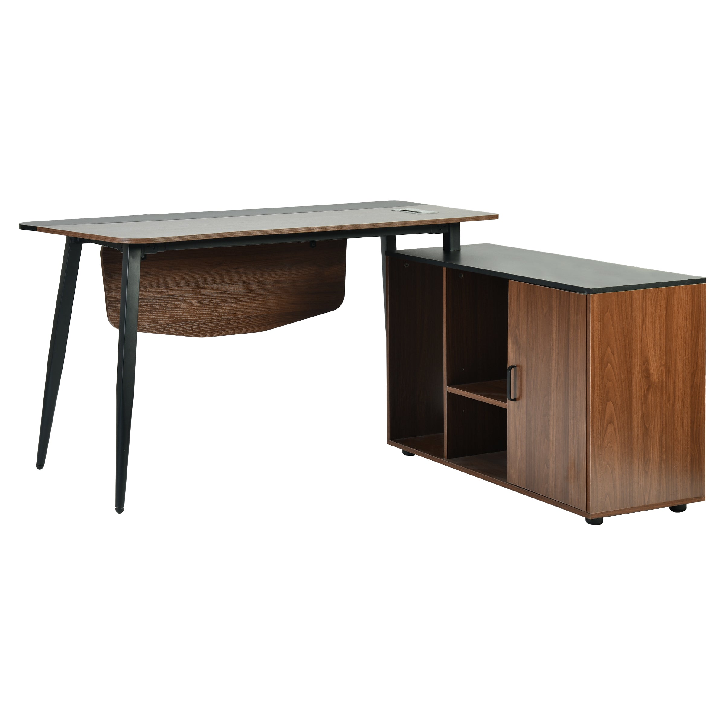 Modern Office Desk, Melamine Board & Iron Pipe - KELAR