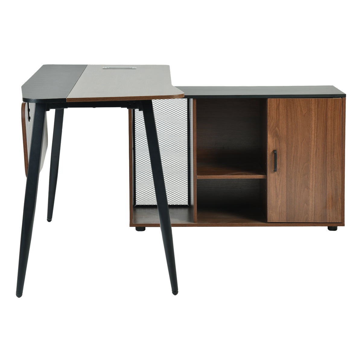 Modern Office Desk, Melamine Board & Iron Pipe - KELAR