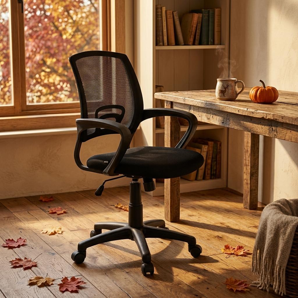 Modern Mesh Office Chair, Nylon Base - KITE 2