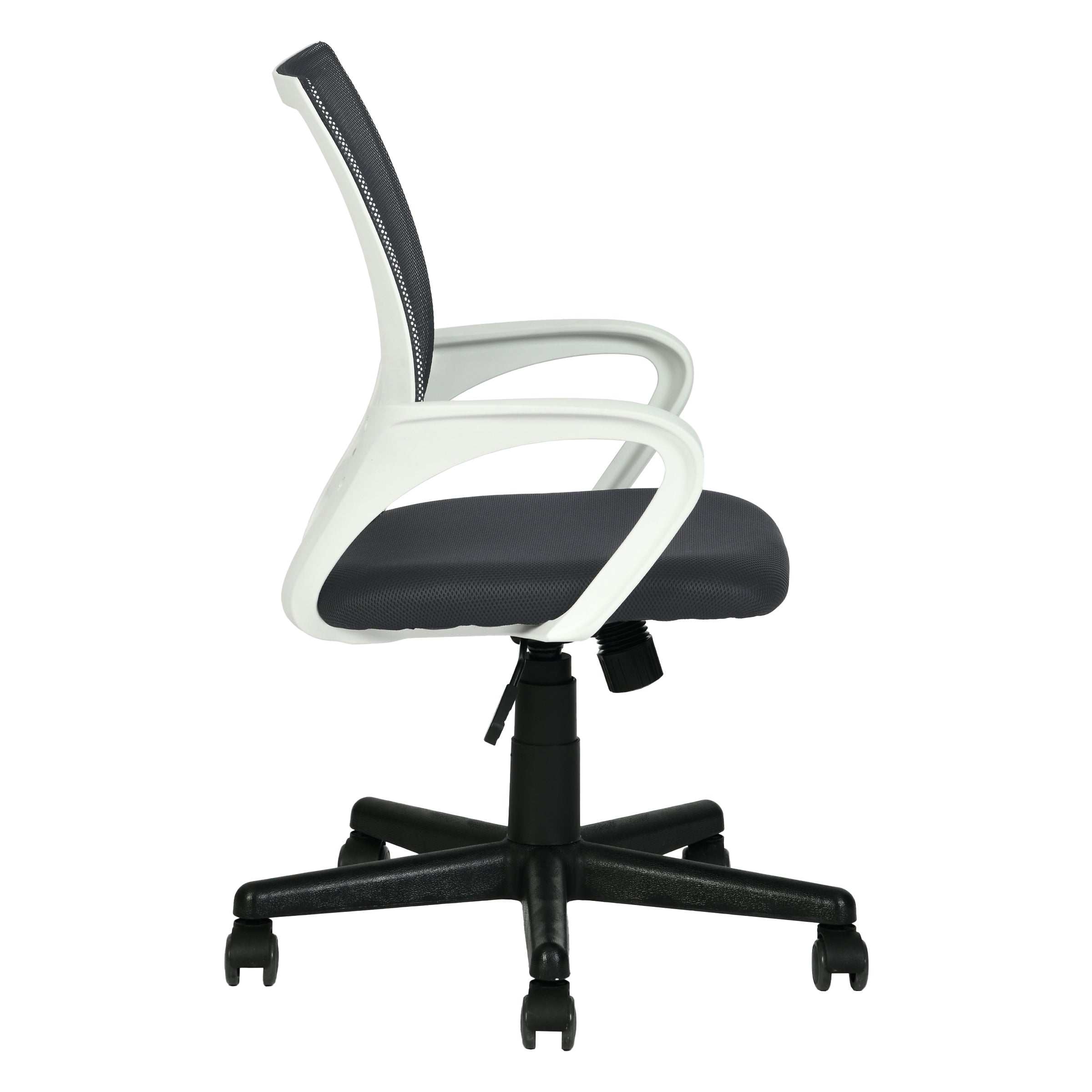Modern Mesh Office Chair, Ergonomic Adjustable Seat - KITE BLACK W
