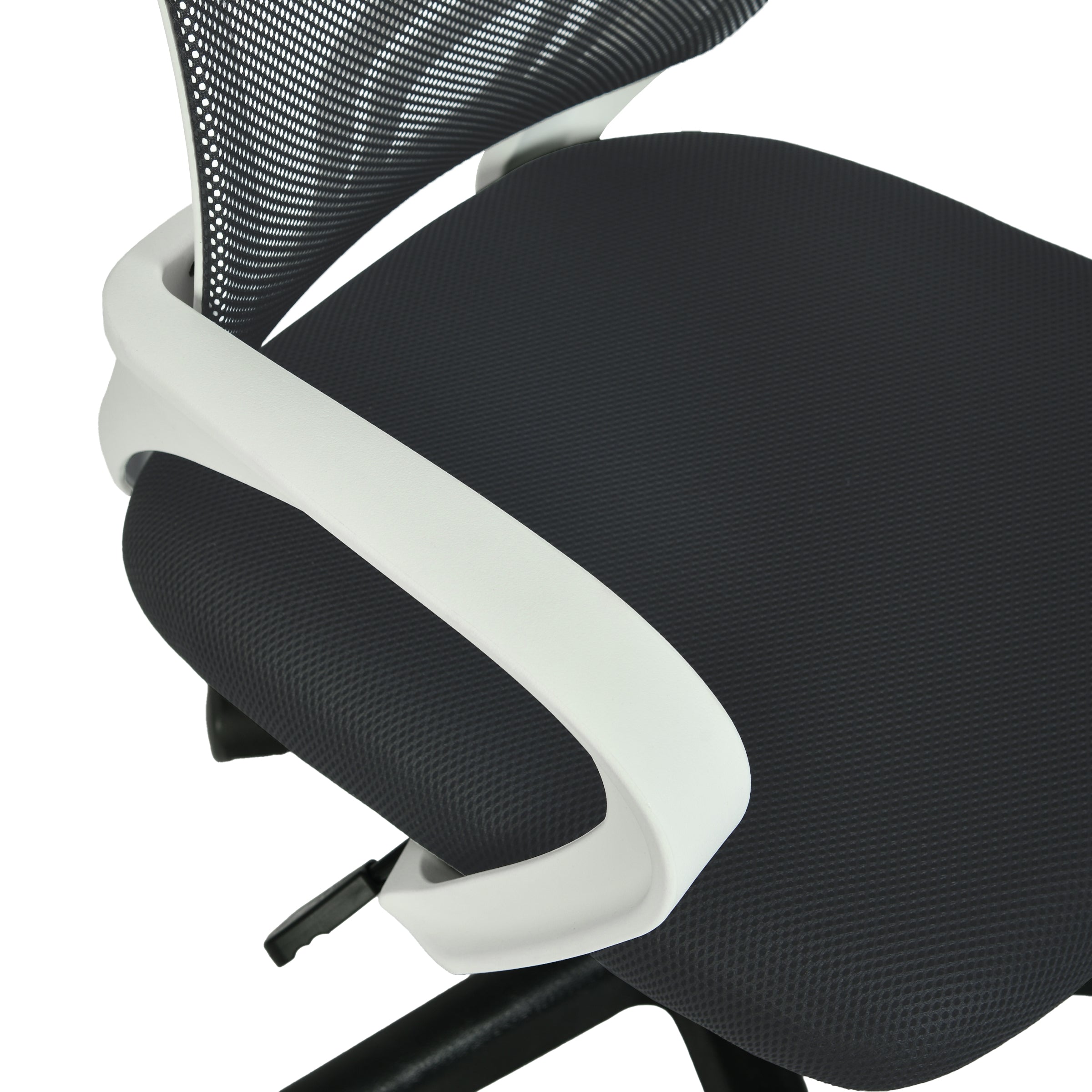 Modern Mesh Office Chair, Ergonomic Adjustable Seat - KITE BLACK W
