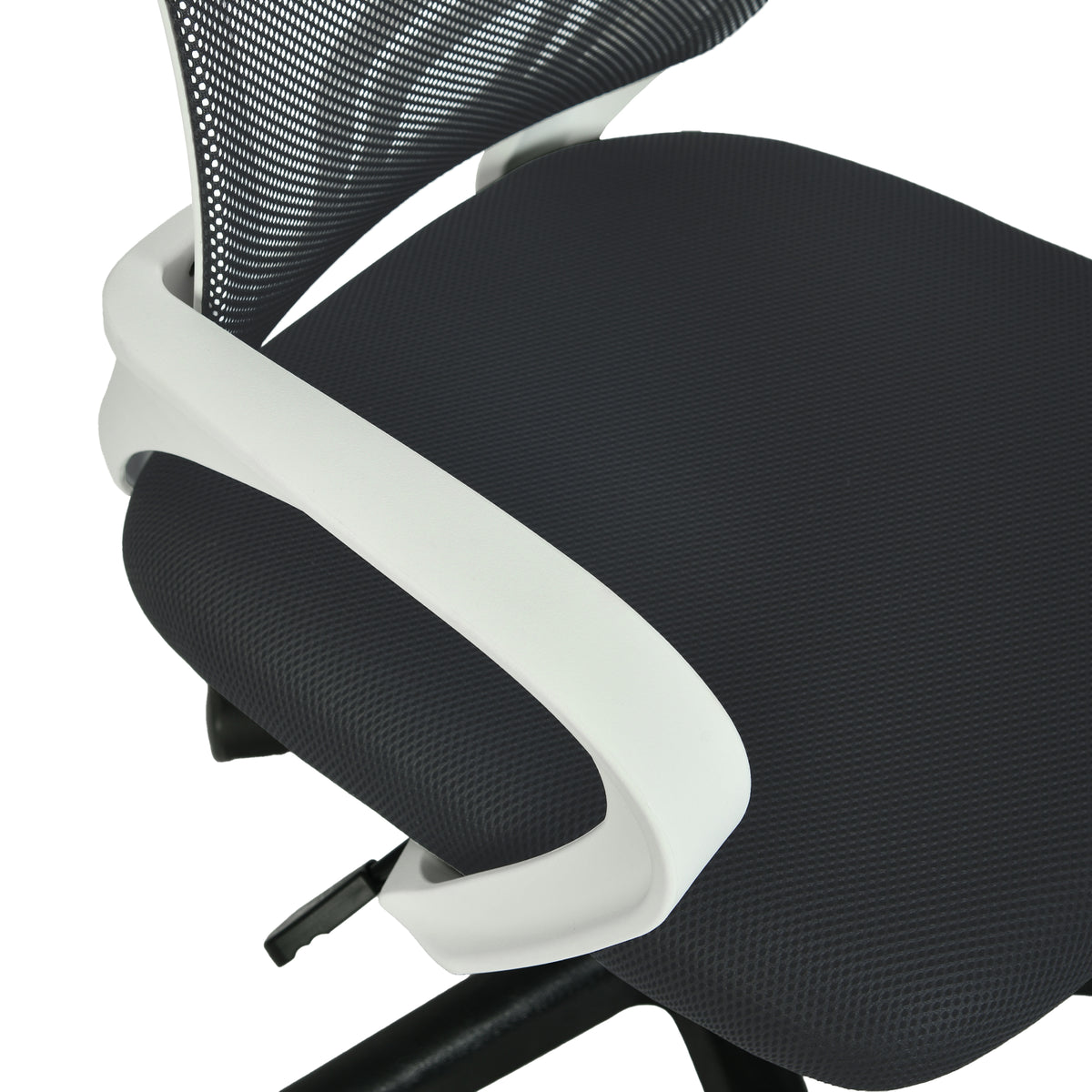 Modern Mesh Office Chair, Ergonomic Adjustable Seat - KITE BLACK W