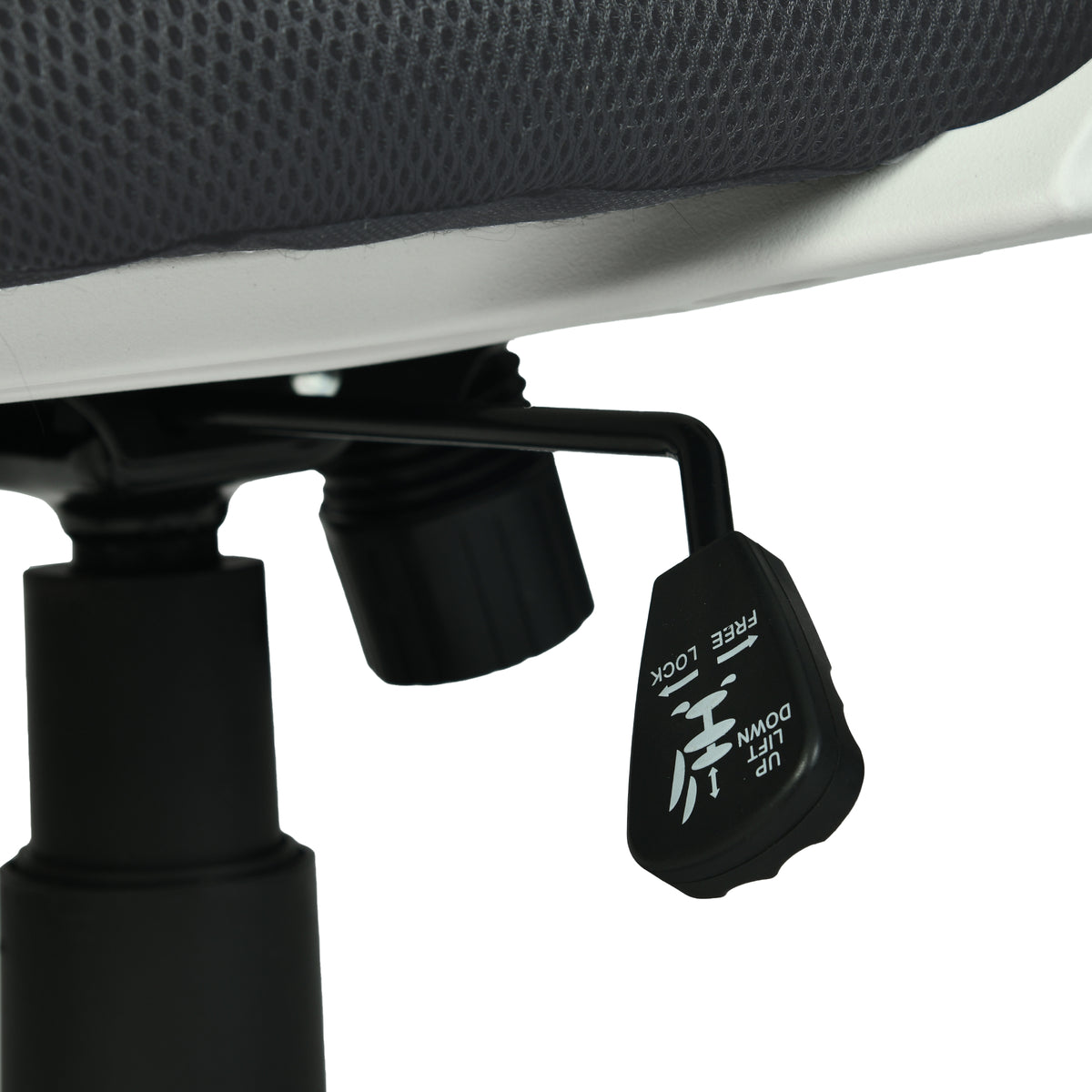 Modern Mesh Office Chair, Ergonomic Adjustable Seat - KITE BLACK W