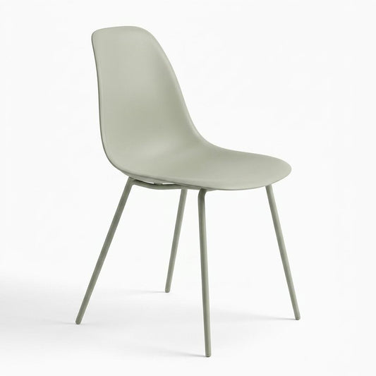 Modern Green Dining Chair, Metal Frame - KONWIN CHAIR GREEN Ⅱ