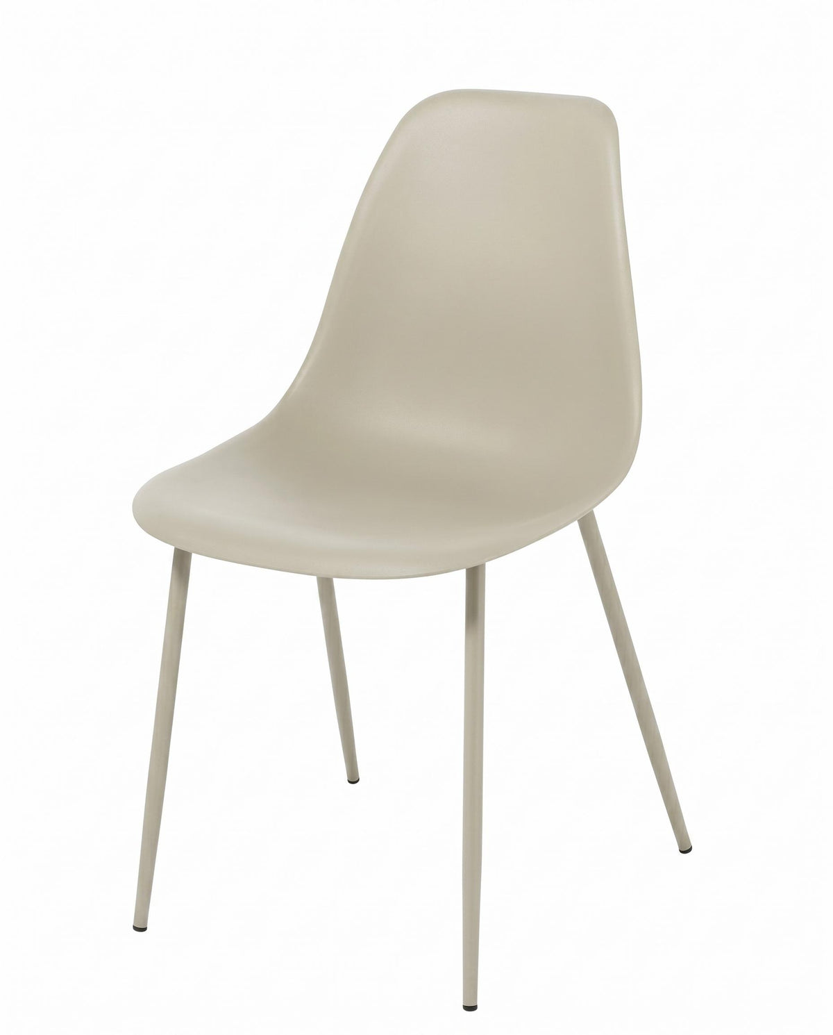 Modern Grey Dining Set, Metal Frame - KONWIN CHAIR GREY 4pc
