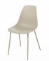 Modern Grey Dining Set, Metal Frame - KONWIN CHAIR GREY 4pc