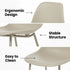 Modern Grey Dining Set, Metal Frame - KONWIN CHAIR GREY 4pc
