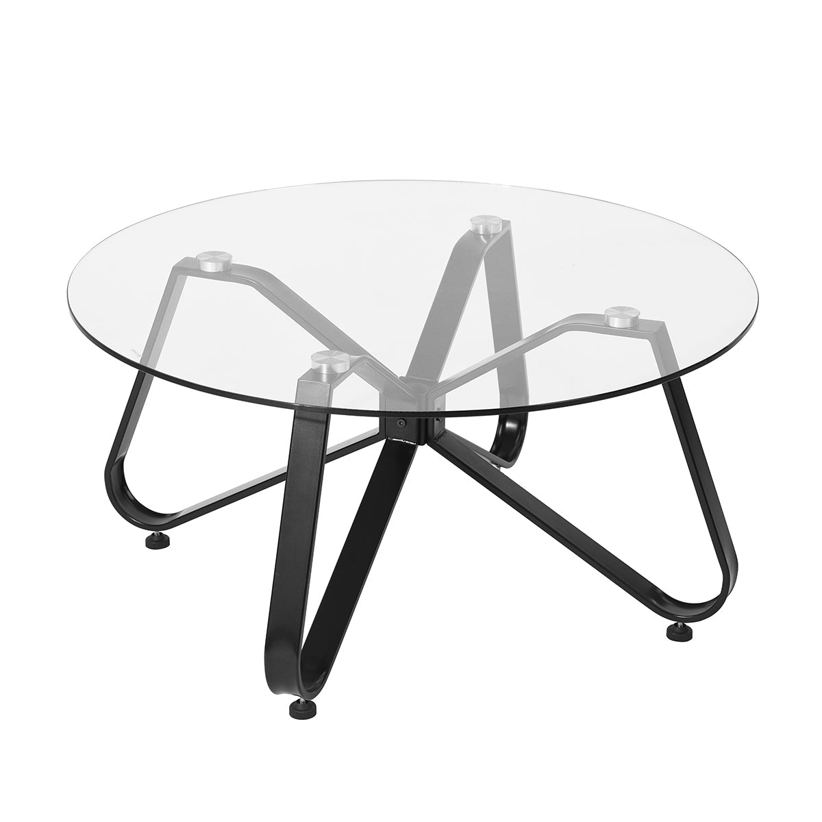 KONYA GLASS 80CM A Coffee Table