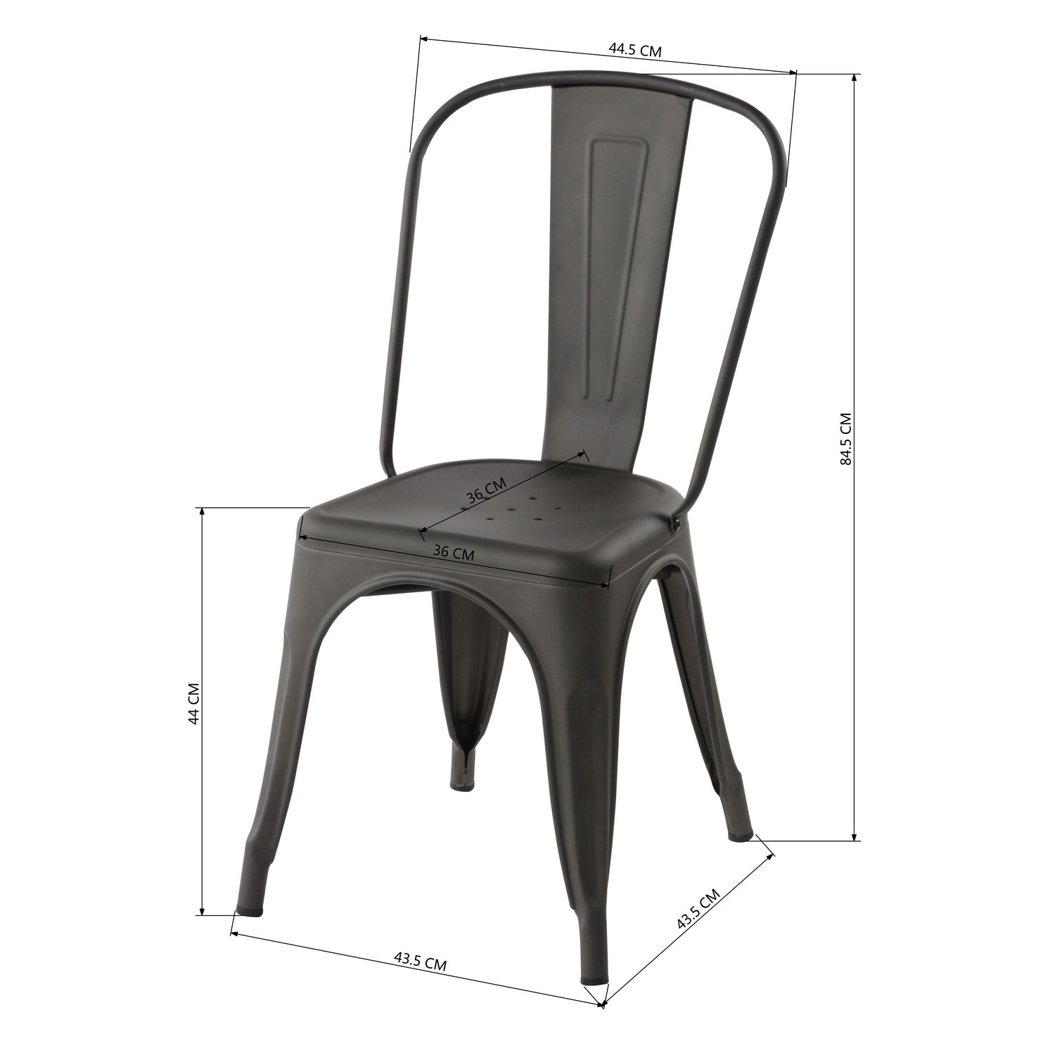 Kricox Full Metal Dining Chair