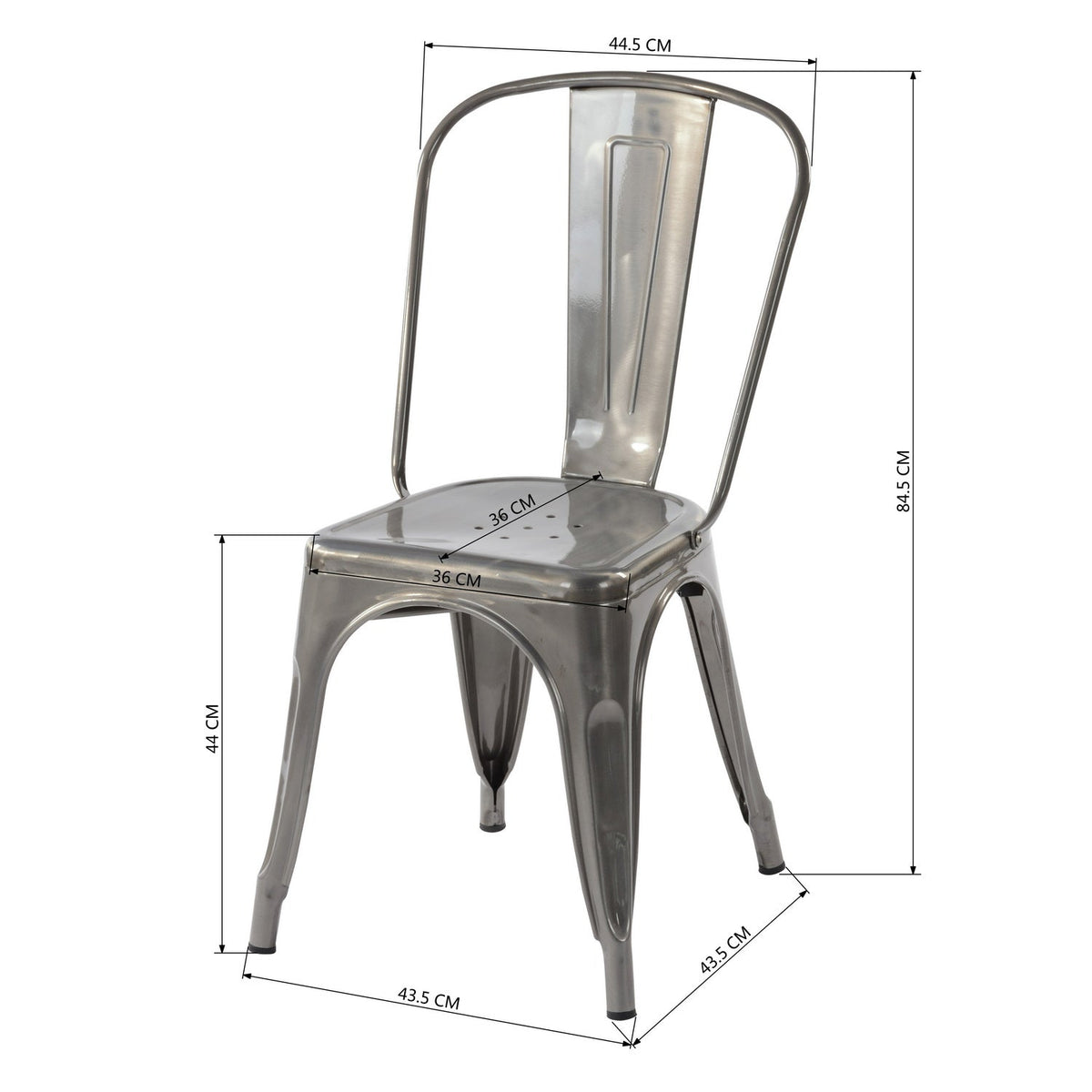 Kricox Full Metal Dining Chair
