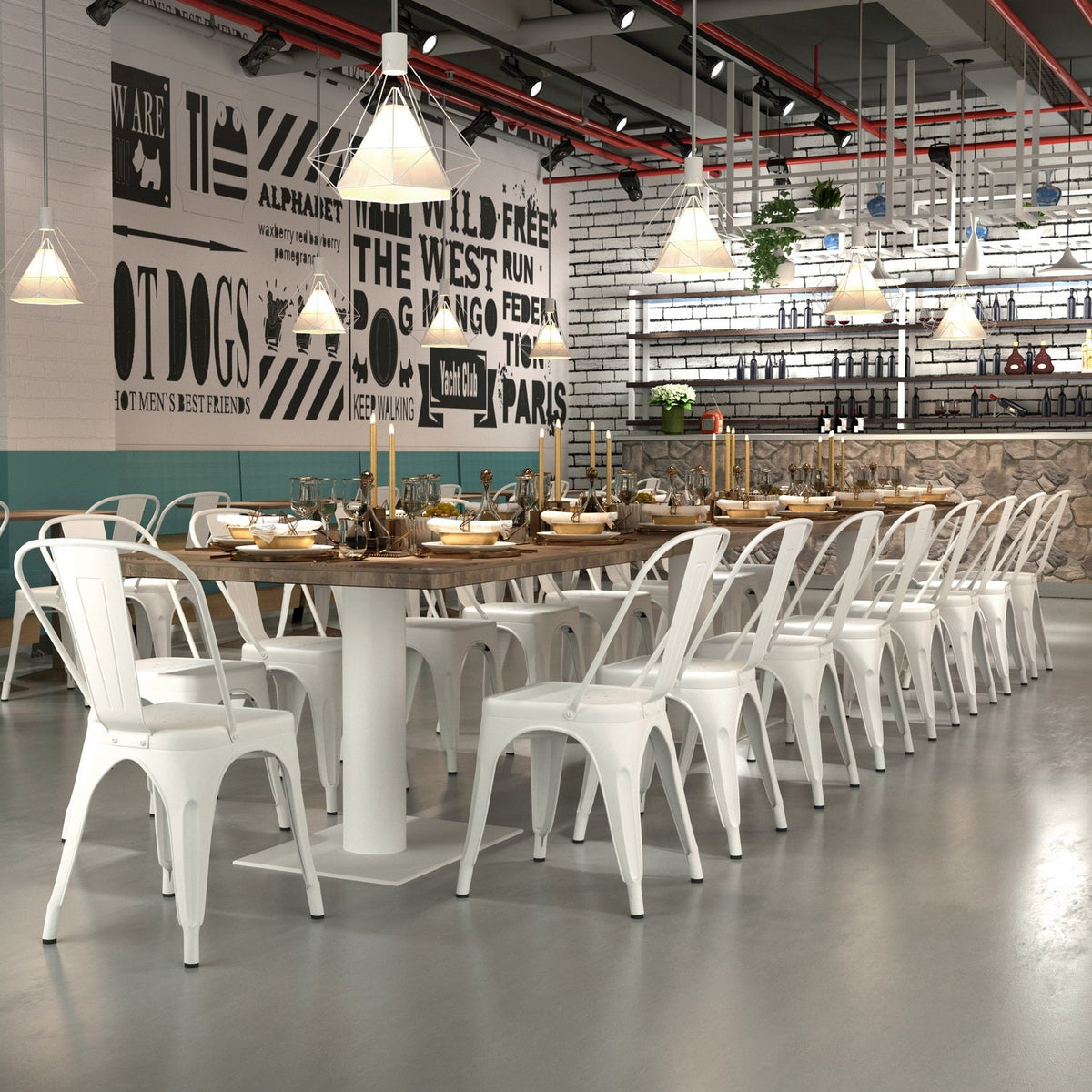 Kricox Full Metal Dining Chair