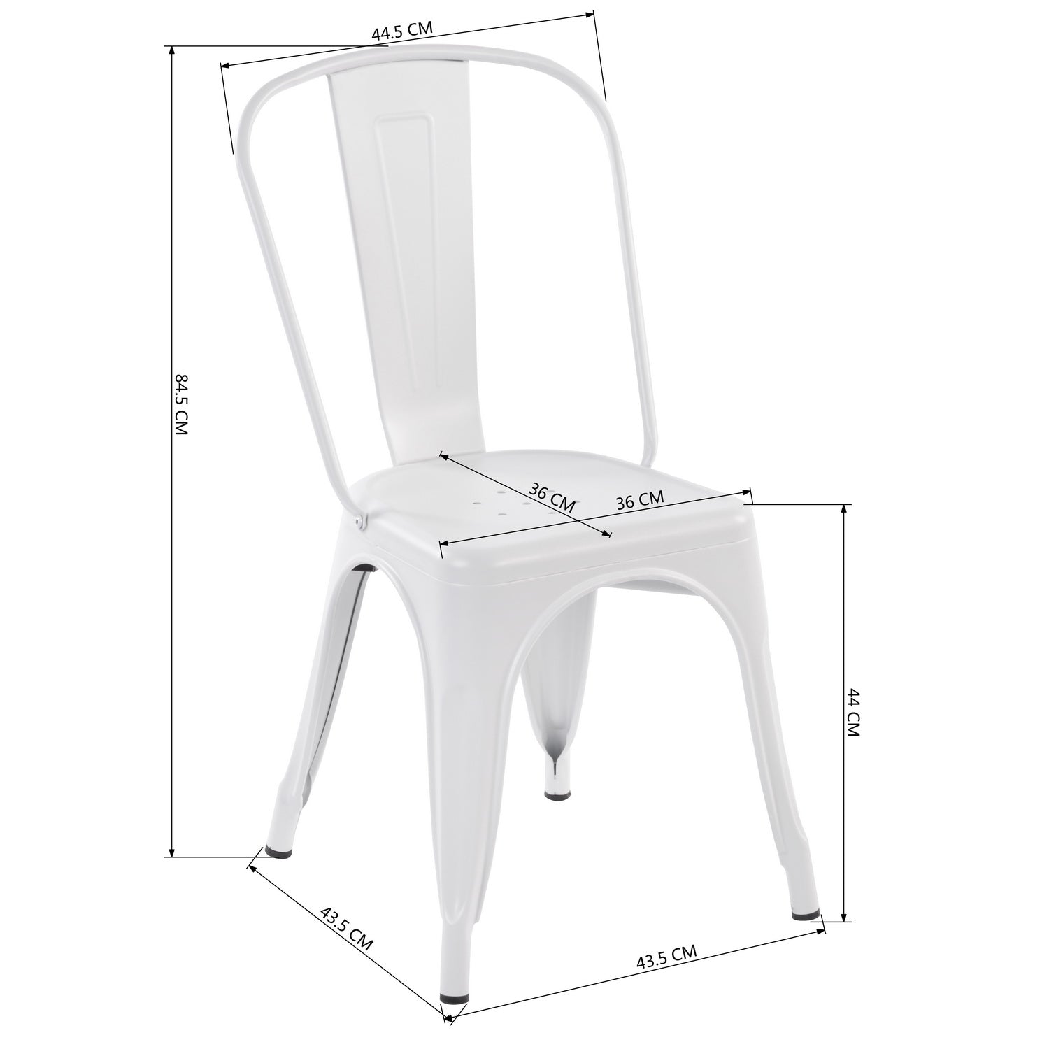 Kricox Full Metal Dining Chair