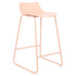 Modern Bar Stool, PP Seat & Metal Legs - LAMER TERRACOTTA