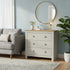 Modern Grey Storage, Melamine Finish - LANCASTER 3 Drawers Chest