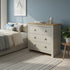 Modern Grey Storage, Melamine Finish - LANCASTER 3 Drawers Chest