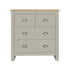 Modern Grey Storage, Melamine Finish - LANCASTER 4 Drawer Chest