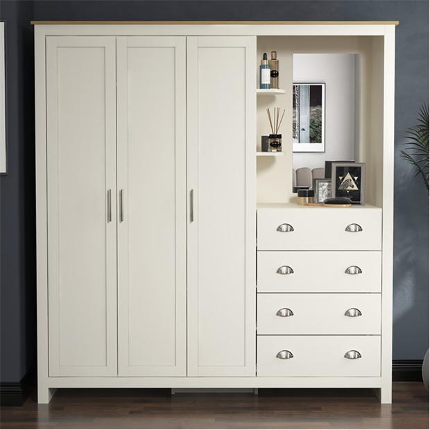 Modern Storage Cabinet, Particleboard & MDF - LANCASTER COMBINE UNIT BEIGE